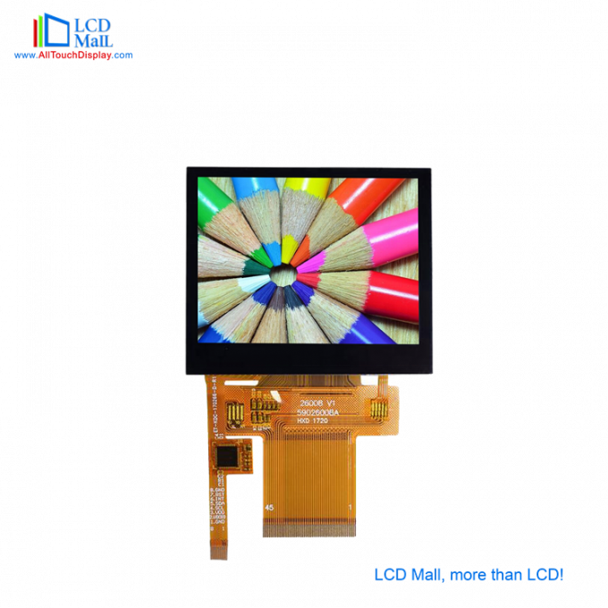 Ângulo de visão completo 3.5'' TFT LCD Touch Panel IPS Display 24 BIT RGB SPI Interface 0
