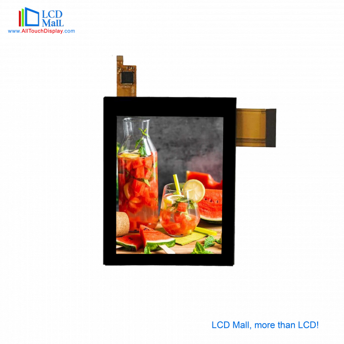 Ângulo de visão completo 3.5'' TFT LCD Touch Panel IPS Display 24 BIT RGB SPI Interface 1