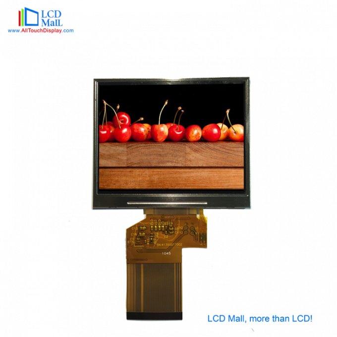 Ângulo de visão completo 3.5'' TFT LCD Touch Panel IPS Display 24 BIT RGB SPI Interface 3