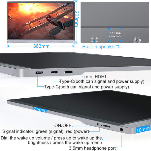 15.6 polegadas Industrial LCD Display TFT LCD capacitivo touchscreen 1920*RGB*1080 0