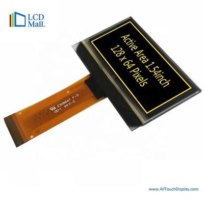 comprar 1Módulo de Ecrã OLED Amarelo de.54 polegadas Módulo de Ecrã TFT 128x64 online manufacture