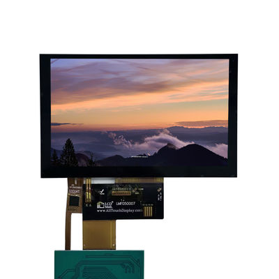 Ecrã LCD TFT de 5 polegadas Alimentado por ST7265-G6 Drive IC Com Interface RGB Resolução 800X480