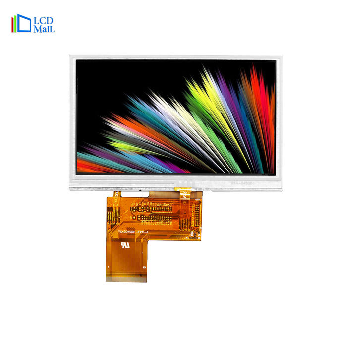 4.3 polegadas 480 * 272 WQVGA TFT Display LCD colorido com módulo de tela sensível ao toque 0