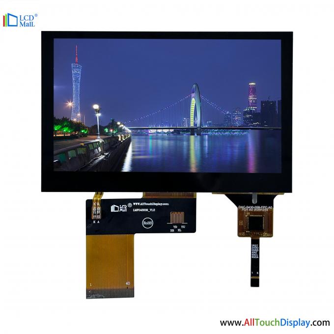4.3 polegadas GT911 CTP IC TFT LCD Display Com IIC Interface CTP Touch Panel 0
