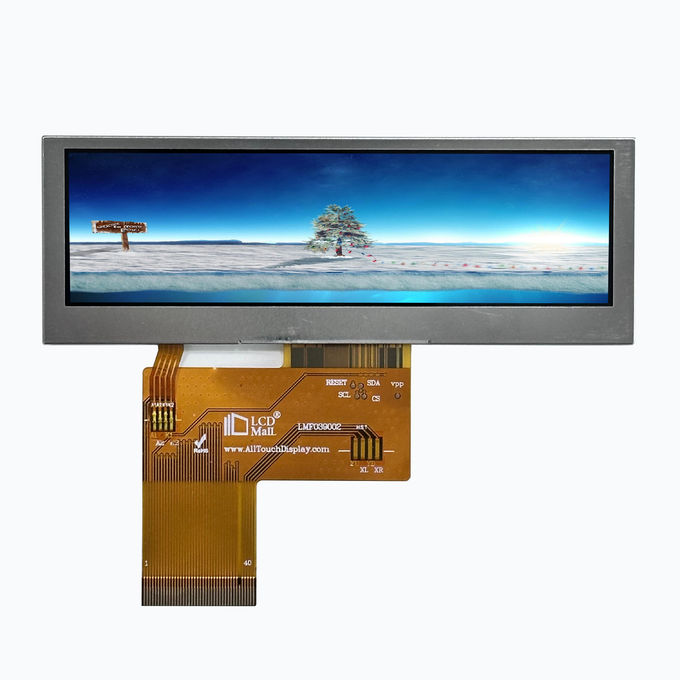 ILI6485D Drive IC 3.9 polegadas WQVGA LCD Touch Module Painel de toque personalizado 650cd/m2 Brilho 0